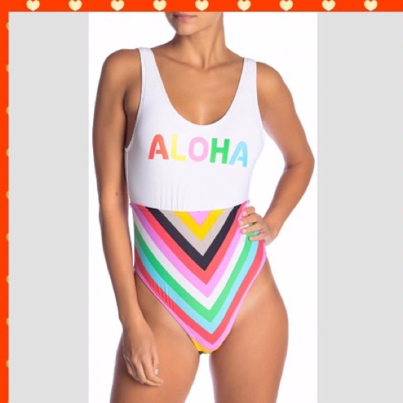 ⛱ VYB SCREENED ONE PIECE SWIMSUIT SIZE: Large ⛱ - Picture 7 of 8